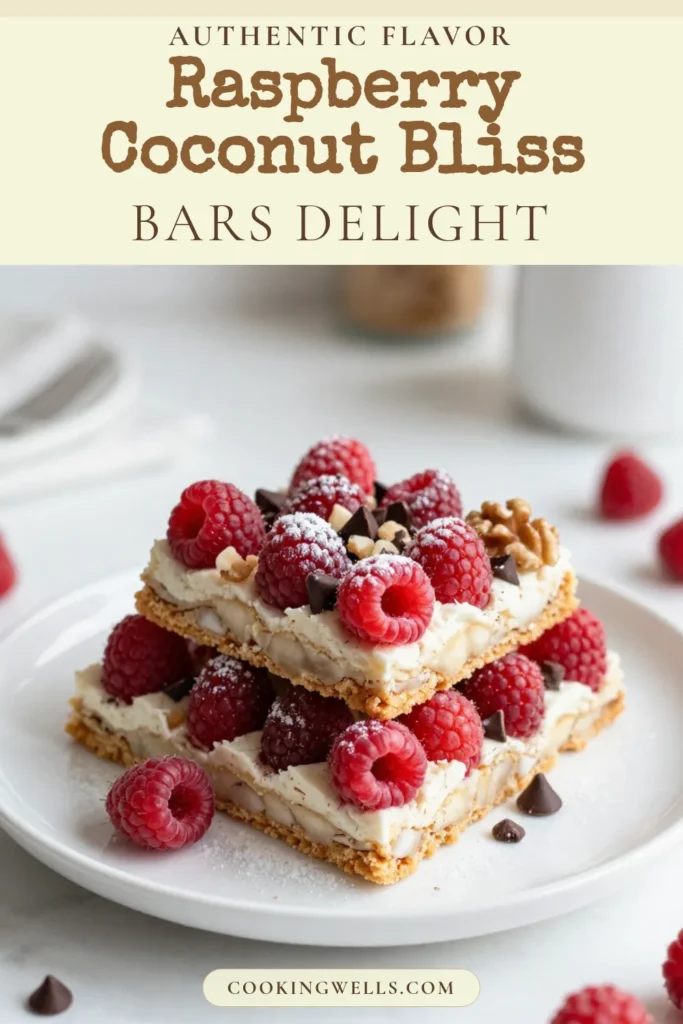 Discover the delight of Raspberry Coconut Magic Bars with this easy magic bar recipe! Perfect for anyone craving no-bake dessert bars, these Coconut Raspberry Desserts are a delicious treat made with fresh raspberries, chocolate chips, and a coconut crust. In just 15 minutes, you can prepare these easy raspberry dessert bars that are sure to impress. Save this recipe for your next sweet craving! #RaspberryCoconutMagicBars #NoBakeDessert #MagicBarRecipe #EasyDessert