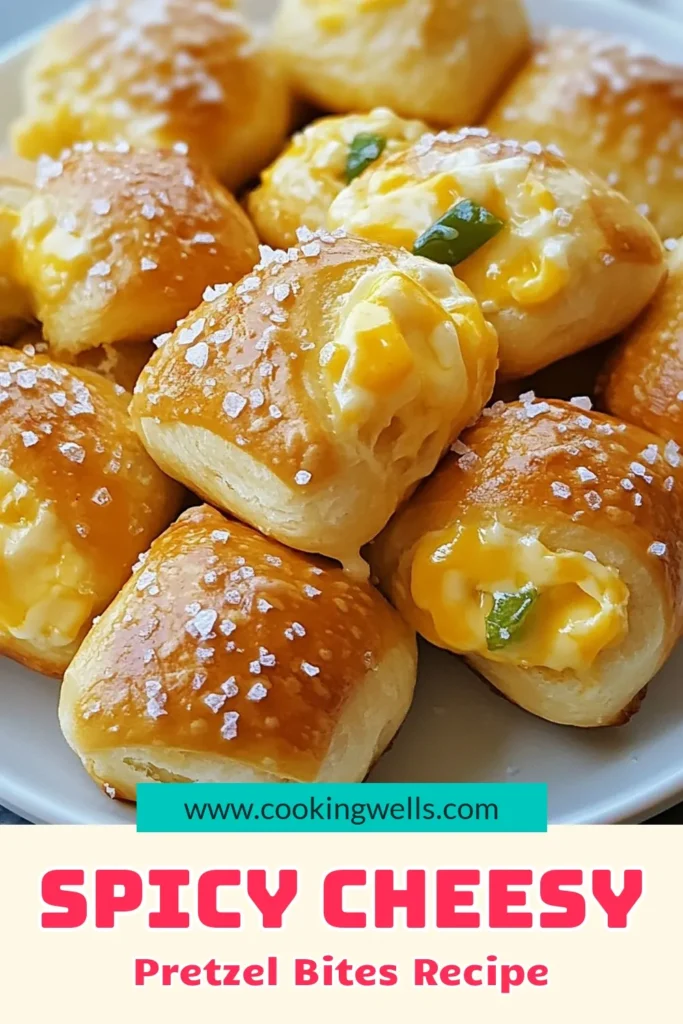 Indulge in these irresistible jalapeno pretzel bites, a must-try for cheesy jalapeno snacks lovers! This homemade pretzel bites recipe is not only easy to make but also perfect for savory snack recipes. Enjoy them fresh from the oven, golden brown, and bursting with flavor. Get ready to impress your friends and family with this delicious easy pretzel recipe. Save this recipe for your next gathering! #jalapenopretzelbites #homemadepretzelbites #cheesyjalapenosnacks #easypretzelrecipe
