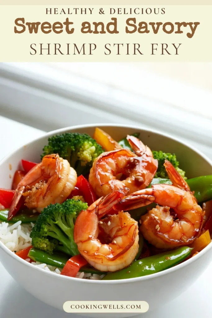 Discover the deliciousness of this honey garlic shrimp stir fry! This easy shrimp recipe combines succulent shrimp with vibrant vegetables, all tossed in a sweet and savory honey garlic sauce. Perfect for a quick shrimp dinner any night of the week, it's also a healthy stir fry option that the whole family will love. Try this simple shrimp stir fry recipe and elevate your weeknight meals! Save this recipe now! #HoneyGarlicShrimp #ShrimpStirFry #EasyShrimpRecipes #HealthyStirFry