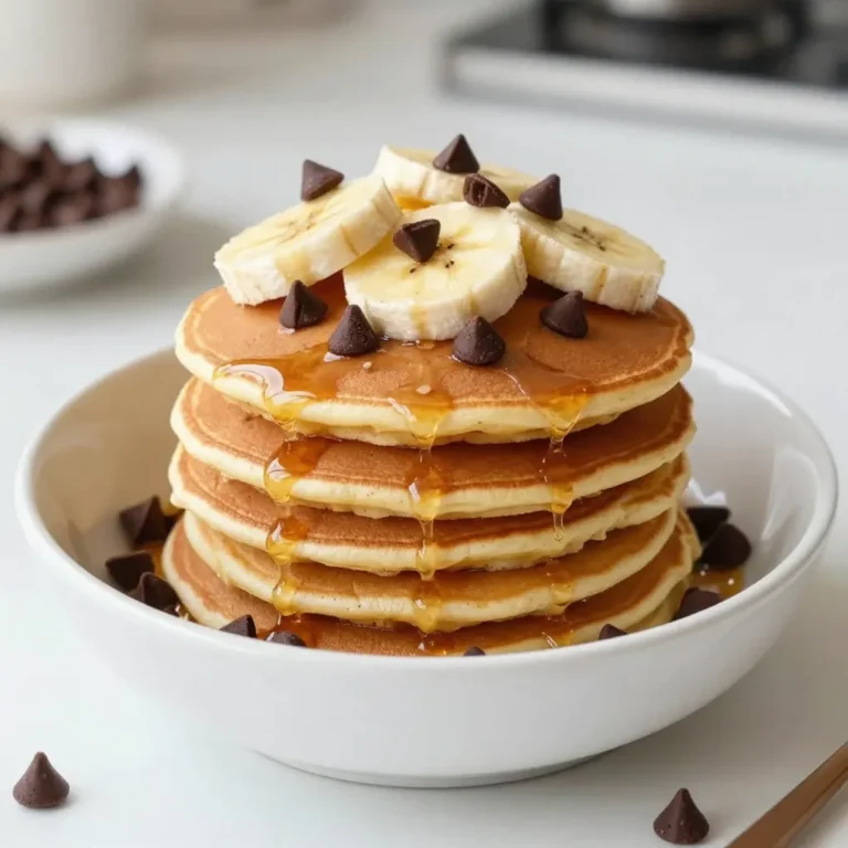 - 1 cup all-purpose flour - 2 tablespoons granulated sugar - 1 teaspoon baking powder - 1/2 teaspoon baking soda - 1/4 teaspoon salt To start, gather your dry ingredients. The flour gives the base for the pancakes. Sugar adds sweetness. Baking powder and baking soda help them rise. Salt enhances flavors. - 1 cup buttermilk (or 1 cup milk + 1 tablespoon vinegar) - 1 large egg - 2 tablespoons melted butter Next, you need the wet ingredients. Buttermilk makes the pancakes fluffy. If you don’t have buttermilk, mix milk and vinegar. The egg binds the batter well. Melted butter adds richness and flavor. - 1/2 cup mini chocolate chips - Cooking spray or additional butter for greasing the pan Finally, add the fun stuff! Mini chocolate chips bring sweetness and a yummy taste. Use cooking spray or butter to grease your pan. This step helps prevent sticking and makes flipping easier. {{ingredient_image_1}} First, let's gather our dry ingredients. In a medium bowl, mix: - 1 cup all-purpose flour - 2 tablespoons granulated sugar - 1 teaspoon baking powder - 1/2 teaspoon baking soda - 1/4 teaspoon salt Whisk these together until they blend well. Now, in another bowl, combine the wet ingredients. Whisk together: - 1 cup buttermilk (or 1 cup milk with 1 tablespoon vinegar) - 1 large egg - 2 tablespoons melted butter Mix these until smooth. Next, pour the wet mix into the dry mix. Stir gently until just combined. It’s okay if there are a few lumps. Finally, fold in 1/2 cup mini chocolate chips. Heat a non-stick skillet over medium heat. Lightly grease it with cooking spray or butter. Using a tablespoon, drop small amounts of batter onto the skillet. This creates your mini pancakes. Cook them for about 1-2 minutes. You will see bubbles forming on the surface. Now, it’s time to flip! Gently turn them over and cook for another minute until golden brown. Repeat this with the remaining batter. To serve, stack the mini pancakes in a bowl. You can add a drizzle of syrup on top. For a fun twist, sprinkle some extra chocolate chips. Fresh fruits like sliced bananas or berries add color and taste. Don’t forget a dollop of whipped cream if you like! Enjoy your pancake cereal with a spoon for a delightful breakfast treat. To make great pancake cereal, avoid overmixing the batter. When you combine the wet and dry ingredients, stir gently. It’s okay to have some lumps. Overmixing can make your pancakes tough. For fluffy pancakes, use a non-stick skillet over medium heat. Don’t rush the cooking. Wait until bubbles form on the surface before flipping them. This step helps create a light, airy texture. To boost the flavor, consider adding spices like cinnamon or nutmeg. A splash of vanilla extract can also make a big difference. If you want a fun twist, try almond extract for a nutty flavor. When it comes to syrup, maple syrup is a classic. It pairs well with chocolate. For a richer taste, you can use chocolate syrup. Fresh fruits like strawberries or bananas also add a nice touch. Serving your pancake cereal can be fun! Stack the mini pancakes in a bowl. Top them with fresh berries or slices of banana for a pop of color. Drizzle syrup over the top for sweetness. You can also sprinkle extra chocolate chips or add a dollop of whipped cream. This will make your dish look as good as it tastes! Pro Tips Use Room Temperature Ingredients: Make sure your buttermilk and egg are at room temperature for a smoother batter and fluffier pancakes. Don’t Overmix: When combining wet and dry ingredients, mix until just combined. Overmixing can lead to tough pancakes. Adjust Heat as Necessary: If the pancakes are browning too quickly, lower the heat. You want them cooked through without burning. Experiment with Toppings: Try adding nuts, flavored syrups, or yogurt on top for added flavor and texture variations. {{image_2}} You can easily change the flour in this recipe. Use whole wheat flour for a nutty taste. If you need gluten-free options, try almond flour or a gluten-free blend. Both will work well. For those who want a dairy-free batter, use plant-based milk instead of buttermilk. Almond milk, oat milk, or soy milk are great choices. Make sure to add a splash of vinegar to mimic buttermilk. This keeps the pancakes fluffy and light. Adding fruit can take your pancake cereal to a new level. Slice up bananas or toss in blueberries for a fresh twist. Both fruits add sweetness and color. You can also mix in some nuts for crunch. Chopped walnuts or pecans will give a nice texture. If you want more flavor, sprinkle in a pinch of cinnamon or vanilla extract. These small changes can enhance the taste. Make your pancake cereal fun with seasonal flavors. In the fall, try pumpkin spice. Just add pumpkin puree and spices to the batter. For winter, a cinnamon apple version is great. Cook up some diced apples with cinnamon for a cozy treat. You can also create holiday-themed options. For Valentine’s Day, use heart-shaped mini pancakes. Top them with red fruits like strawberries. For Christmas, add peppermint extract to the batter. This will give a festive twist to your breakfast. To keep your mini pancakes fresh, store them in an airtight container. This will help them stay soft and tasty. You can use a glass or plastic container with a tight lid. If you stack them, place parchment paper between layers to avoid sticking. These pancakes last up to three days in the fridge. If you want to enjoy them later, freezing is a great option. You can reheat your mini pancakes in two ways: the microwave or on the stovetop. For the microwave, place a few pancakes on a plate and cover them with a damp paper towel. Heat for about 20 seconds. This keeps them moist. On the stovetop, warm a skillet over low heat. Add pancakes and flip them after a minute or two. This method helps maintain their crispy edges. Freezing pancake cereal is easy and great for meal prep. Let the pancakes cool completely before freezing. Then, lay them flat in a single layer on a baking sheet. Freeze for an hour, then transfer them to a freezer bag. Remove as much air as you can to avoid freezer burn. They can stay frozen for up to a month. When you want to eat them, thaw overnight in the fridge. Reheat as mentioned above for the best texture. To make your pancake cereal fluffier, start with fresh ingredients. Use a good-quality baking powder and baking soda. These give your pancakes lift. Mix the dry and wet ingredients gently. Overmixing can cause dense pancakes. Also, let your batter rest for a few minutes. This helps the gluten relax and creates a lighter texture. Lastly, ensure your skillet is at the right temperature. Too hot will burn the pancakes, while too cold will make them flat. Yes, you can prepare pancake cereal ahead of time. Make the batter and store it in the fridge for up to 24 hours. Just give it a quick stir before cooking. If you cook the pancakes first, store them in an airtight container in the fridge. They will stay fresh for 2-3 days. To reheat, use a microwave for about 30 seconds or a skillet on low heat. This keeps them warm and tasty. You can serve pancake cereal with many tasty sides. Fresh fruit like sliced bananas, strawberries, or blueberries adds color and flavor. For drinks, try milk, orange juice, or a smoothie. A sprinkle of nuts adds crunch, while whipped cream gives a fun touch. Drizzling maple syrup or chocolate sauce makes it extra sweet. Get creative with your toppings to make breakfast special! You now have everything needed to make mini chocolate chip pancake cereal. We covered the main ingredients, from flour to mix-ins. You learned clear steps for preparing and cooking. The tips help ensure your pancakes are fluffy and flavorful. Don't forget to explore variations and unique serving ideas. Lastly, proper storage and reheating will keep them tasty. Enjoy this fun twist on a breakfast classic. Dive into your kitchen and create a delightful treat for everyone!