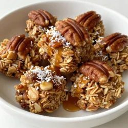 To make Maple Pecan Granola Clusters, you will need: - 2 cups rolled oats - 1 cup pecans, roughly chopped - 1/2 cup unsweetened shredded coconut - 1/2 cup maple syrup - 1/4 cup coconut oil, melted - 1/4 teaspoon salt - 1/2 teaspoon cinnamon These ingredients create a simple yet tasty treat. The oats provide a great base, while pecans add crunch. Coconut gives a nice flavor, and maple syrup adds sweetness. You can customize your granola by adding: - 1/2 cup mini dark chocolate chips - Dried fruits, like cranberries or raisins - Chia seeds or flaxseeds for extra nutrition These add-ins can enhance the taste and make your clusters more fun to eat. Feel free to mix and match as you like. This recipe yields about ten servings. Each serving contains: - Calories: Approximately 200 - Protein: 3g - Carbohydrates: 20g - Fat: 12g - Sugar: 8g These granola clusters offer a balance of healthy fats and carbs. They make a great snack or breakfast option. Enjoy them with yogurt or milk! {{ingredient_image_1}} Start by setting your oven to 350°F (175°C). This warm heat will help our granola crisp up nicely. Next, grab a baking sheet and line it with parchment paper. This keeps the granola from sticking and makes cleanup easy. In a big bowl, add 2 cups of rolled oats. Then, toss in 1 cup of roughly chopped pecans and 1/2 cup of unsweetened shredded coconut. Don't forget to add 1/4 teaspoon of salt and 1/2 teaspoon of cinnamon. Use a spoon to mix everything well. You want the dry ingredients evenly spread so each bite has flavor. In another bowl, take 1/4 cup of melted coconut oil and mix it with 1/2 cup of maple syrup. Whisk them together until they are fully blended. This sweet and rich mix will coat the dry ingredients nicely. Now, pour the wet mix over the dry ingredients. Stir gently until everything is coated. Spread the mix on the lined baking sheet, pressing it down firmly. Bake this in your preheated oven for 20-25 minutes. Check it often to avoid burning. When it turns golden brown, take it out and let it cool completely on the sheet. This cooling time helps the granola stick together in clusters. Once cool, break it into pieces with your hands. If you like chocolate, mix in 1/2 cup of mini dark chocolate chips. Store your delicious clusters in an airtight container at room temperature for up to two weeks. To stop your granola from burning, keep a close eye on it while baking. Set a timer for 20 minutes and check every few minutes after that. If the edges start to brown too fast, take the baking sheet out. You can always put it back in if needed. To get those perfect clusters, press the granola down firmly on the baking sheet before baking. The more you press, the better the clusters will stick together. Let it cool completely on the sheet after baking. This step is key for great clusters! Serve your granola clusters in clear jars or bowls. This way, you show off the pretty layers. You can add a sprinkle of extra pecans on top for a nice touch. Pair it with yogurt or milk for a tasty breakfast or snack. Pro Tips Use Fresh Ingredients: Always use fresh oats and nuts for the best flavor and texture in your granola clusters. Customize Your Nuts: Feel free to swap pecans for other nuts like almonds or walnuts to suit your taste preferences. Keep an Eye on Baking: Ovens vary, so check your granola often to avoid burning, especially towards the end of the baking time. Experiment with Flavors: Add spices like nutmeg or vanilla extract for an extra layer of flavor in your granola clusters. {{image_2}} You can change the flavor of your granola easily. Swap out pecans for your favorite nuts. Almonds or walnuts work great too. Add dried fruits like cranberries, raisins, or apricots for sweetness. You can also try adding seeds like pumpkin or sunflower for crunch. Each swap gives a new twist to your clusters. If you need nut-free granola, use seeds instead of nuts. Sunflower seeds are an excellent choice. For a vegan version, skip the chocolate chips or use dairy-free ones. You can also replace the maple syrup with agave syrup. This keeps it sweet without using animal products. Maple syrup is sweet and rich, but other sweeteners work too. Honey adds a nice floral note. If you prefer a lighter sweet taste, use agave syrup. You can even try brown rice syrup for a different flavor. Each sweetener changes the taste and texture of your granola. To keep your Maple Pecan Granola Clusters fresh, use an airtight container. Glass jars or plastic containers work well. Ensure the container is cool and dry. Store it away from sunlight and heat. When stored properly, your granola clusters last up to two weeks. After this time, they may lose their crunch. Check for any off smells or changes in texture before eating. You can freeze Maple Pecan Granola Clusters for longer storage. Place clusters in a freezer-safe bag or container. Be sure to remove excess air to prevent freezer burn. They stay good for up to three months. To enjoy, thaw in the fridge overnight or at room temperature for a few hours. Yes, you can use quick oats. However, the texture will change. Quick oats cook faster and may make your granola less chewy. Rolled oats give a nice crunch. For the best results, I recommend sticking with rolled oats. You can use butter or any neutral oil. Olive oil works fine too. These options will change the flavor slightly. If you want a dairy-free option, use vegetable oil or canola oil. Skip the chocolate chips. You can add dried fruits like raisins or cranberries instead. These add sweetness and chewiness. You can also add more nuts or seeds for a crunchier texture. Yes, this recipe is gluten-free. Just ensure your oats are labeled gluten-free. Some oats can be cross-contaminated with gluten during processing. Always check the packaging for safety. Maple pecan granola clusters are easy and fun to make. We covered essential ingredients, mixing methods, and baking steps. I shared tips to avoid burning and ensure perfect clusters. You can also play with flavors and substitutions. Don’t forget how to store your granola for freshness. With these tips, you can enjoy a tasty snack anytime. Try this recipe and savor the deliciousness!