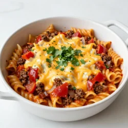 Cheesy Taco Pasta Skillet Quick and Flavorful Meal