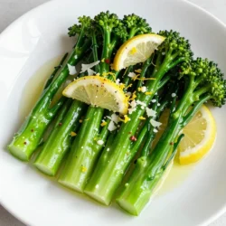 Lemon Garlic Broccolini Flavorful and Healthy Side Dish