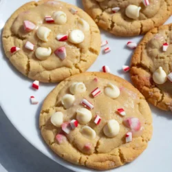 To make these tasty White Chocolate Peppermint Cookies, you need some simple ingredients. Gather these items before you start baking: - 1 cup unsalted butter, softened - 3/4 cup granulated sugar - 3/4 cup brown sugar, packed - 2 large eggs - 1 teaspoon vanilla extract - 2 1/4 cups all-purpose flour - 1 teaspoon baking soda - 1/2 teaspoon salt - 1 cup white chocolate chips - 1/2 cup crushed peppermint candies - Extra peppermint for garnish These ingredients work together to create a delightful blend of sweet and minty flavors. The butter gives a rich taste, while the sugars help to make the cookies soft. Eggs and vanilla act as binders, ensuring a perfect texture. The flour, baking soda, and salt create the right dough base. Finally, the white chocolate and crushed peppermint add that festive touch. Enjoy gathering these items and get ready to bake! {{ingredient_image_1}} Start by preheating your oven to 350°F (175°C). This step is crucial for even baking. While the oven heats, line two baking sheets with parchment paper. This makes cleanup easier and helps cookies not stick. In a large mixing bowl, combine the softened butter, granulated sugar, and brown sugar. Use an electric mixer to beat them together. Mix until the mixture is light and fluffy, which takes about 3-5 minutes. This step adds air to your dough, making cookies soft. Next, add the eggs, one at a time. Beat well after each egg. This ensures that the eggs mix in fully. Then, stir in the vanilla extract. Mixing these ingredients well helps create a rich flavor in your cookies. In a separate bowl, whisk together the all-purpose flour, baking soda, and salt. Whisking helps to break up any lumps and mix the dry ingredients well. Gradually add this mix to the butter mixture. Stir until just combined. Over-mixing can make the cookies tough, so stop when you see no dry flour. Now it's time to add the fun stuff! Gently fold in the white chocolate chips and crushed peppermint candies. Use a spatula to mix them in evenly. This step ensures that every cookie has a nice balance of chocolate and peppermint flavor. Using a cookie scoop or large spoon, drop heaping tablespoons of dough onto the prepared baking sheets. Leave about 2 inches of space between each cookie. This spacing is important. It allows the cookies to spread without sticking together while baking. Place the baking sheets in the oven. Bake for 10-12 minutes. Look for lightly golden edges with soft centers. This means they are done. Don’t overbake, as cookies will continue to cook on the sheet after you take them out. Once baked, remove the cookies from the oven. Let them cool on the baking sheets for 5 minutes. Then, transfer them to a wire rack to cool completely. For a festive touch, sprinkle extra crushed peppermint on top while they are still warm. Allow the cookies to cool fully before serving. Pair them with a cup of hot cocoa or a glass of milk. Each bite gives you the creamy sweetness of white chocolate and the refreshing taste of peppermint. Enjoy your festive treat! For the best white chocolate peppermint cookies, use quality ingredients. I find that local markets often carry fresh butter and good sugars. Stores like Whole Foods or Trader Joe’s have nice options. For white chocolate chips, I recommend brands like Ghirardelli or Guittard. You can also check online for specialty stores that sell high-quality baking supplies. Don’t forget to grab fresh peppermint candies for that delightful crunch. If you want to make these cookies dairy-free, use a plant-based butter. Coconut oil also works well. For sugars, consider using coconut sugar or maple syrup if you prefer natural sweeteners. You can swap white chocolate chips with dairy-free chocolate chips. If you need a nut-free option, ensure your ingredients are free from cross-contamination. Having the right tools makes baking easier. You’ll need: - Mixing bowls - A mixer (handheld or stand) - Cookie sheets lined with parchment paper - A cookie scoop for even portions - Baking spatula for easy transfers These tools help create cookies that are perfectly shaped and baked. Remember, patience is key; don’t rush the mixing or baking steps for the best results! Pro Tips Chill the Dough: For thicker cookies, refrigerate the dough for at least 30 minutes before baking. This helps prevent spreading and ensures a chewy texture. Use Quality Chocolate: Opt for high-quality white chocolate chips for a richer flavor. They melt beautifully and enhance the overall taste of the cookies. Experiment with Extracts: Consider adding a drop of almond extract along with the vanilla for an extra layer of flavor that complements the peppermint. Storage Tips: Store cookies in an airtight container at room temperature for up to a week. For longer freshness, freeze them in a single layer and then transfer to a freezer bag. {{image_2}} You can take these cookies to a new level. Try adding nuts like walnuts or pecans for a nice crunch. Chop them finely and fold them in with the white chocolate and peppermint. You can also add a zest of orange or lemon for a fresh twist. Just a teaspoon will brighten up your cookies in a fun way. Want to make these cookies gluten-free? Easy! Just swap the all-purpose flour with a gluten-free baking blend. Make sure the blend includes xanthan gum for the best texture. This keeps cookies soft and chewy. You can still enjoy the same great taste while being gluten-free. You can change these cookies for other holidays too. Add spices like cinnamon or nutmeg for a warm flavor in fall. For a spring twist, try adding a hint of lavender. These small changes can make your cookies feel special for any season. Just remember to keep the peppermint for that holiday cheer! To keep your white chocolate peppermint cookies fresh, store them in an airtight container. A simple cookie jar works well. You can also use plastic bags. Make sure to remove as much air as possible. Place a piece of parchment paper between layers to avoid sticking. Store the container in a cool, dry place. This will help the cookies stay soft and tasty. If you want to enjoy these cookies later, freezing is a great option. Let the cookies cool completely before freezing. Place them in a single layer on a baking sheet. Freeze for about one hour until firm. Then, transfer them to a freezer-safe bag. Label the bag with the date. You can freeze them for up to three months. When ready to eat, just thaw at room temperature. These cookies stay fresh for about a week at room temperature. If you store them in an airtight container, they can last even longer. For the best taste, enjoy them within the first few days. Freezing helps keep their quality for months. Just remember, the flavor remains best when fresh. Yes, you can make the dough ahead of time. After mixing the dough, wrap it tightly in plastic wrap. You can store it in the fridge for up to three days. When you are ready to bake, take it out and let it sit for a few minutes. This will help soften it for easier scooping. If you want to switch things up, you can use dark chocolate or milk chocolate chips. These options will change the taste but still taste great. You can also try butterscotch chips for a sweet twist. Flat cookies can happen for a few reasons. First, check if your butter was too warm. If it's melted, it can cause cookies to spread. Also, make sure you measure your flour correctly. Too little flour can lead to flat cookies. Lastly, ensure your baking soda is fresh. Old baking soda may not provide enough lift. To prepare the dough for the freezer, shape it into balls first. Place the cookie balls on a baking sheet and freeze them for about an hour. Once they are firm, transfer them to a freezer bag. This way, you can bake fresh cookies whenever you want. You can use peppermint extract, but adjust the amount. Start with half a teaspoon. The extract gives a strong flavor, so you may need less. It won’t add the crunchy texture like crushed candies do. If you love peppermint, add a bit more extract to suit your taste! This guide on making white chocolate peppermint cookies covers all you need to know. We discussed ingredients, steps for baking, and tips for success. I shared variations to please everyone and storage methods for your treats. Enjoy these cookies fresh or save some for later. With the right care, they stay tasty. Baking should be fun, so try new flavors and enjoy every bite. Happy baking!